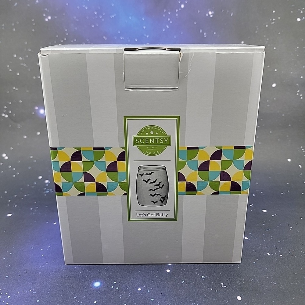Authentic Scentsy Let's Get Batty Warmer Retired In Original Box Halloween 2023